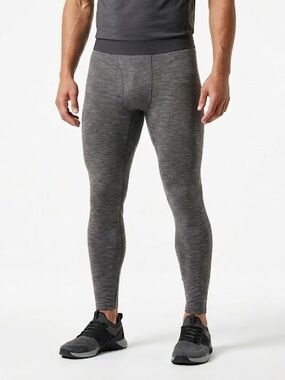 REI Co Op Mens Midweight Base Layer Bottoms Gray XL